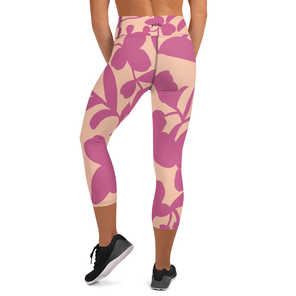 Yoga Capri Leggings inspired by, “Golden.”