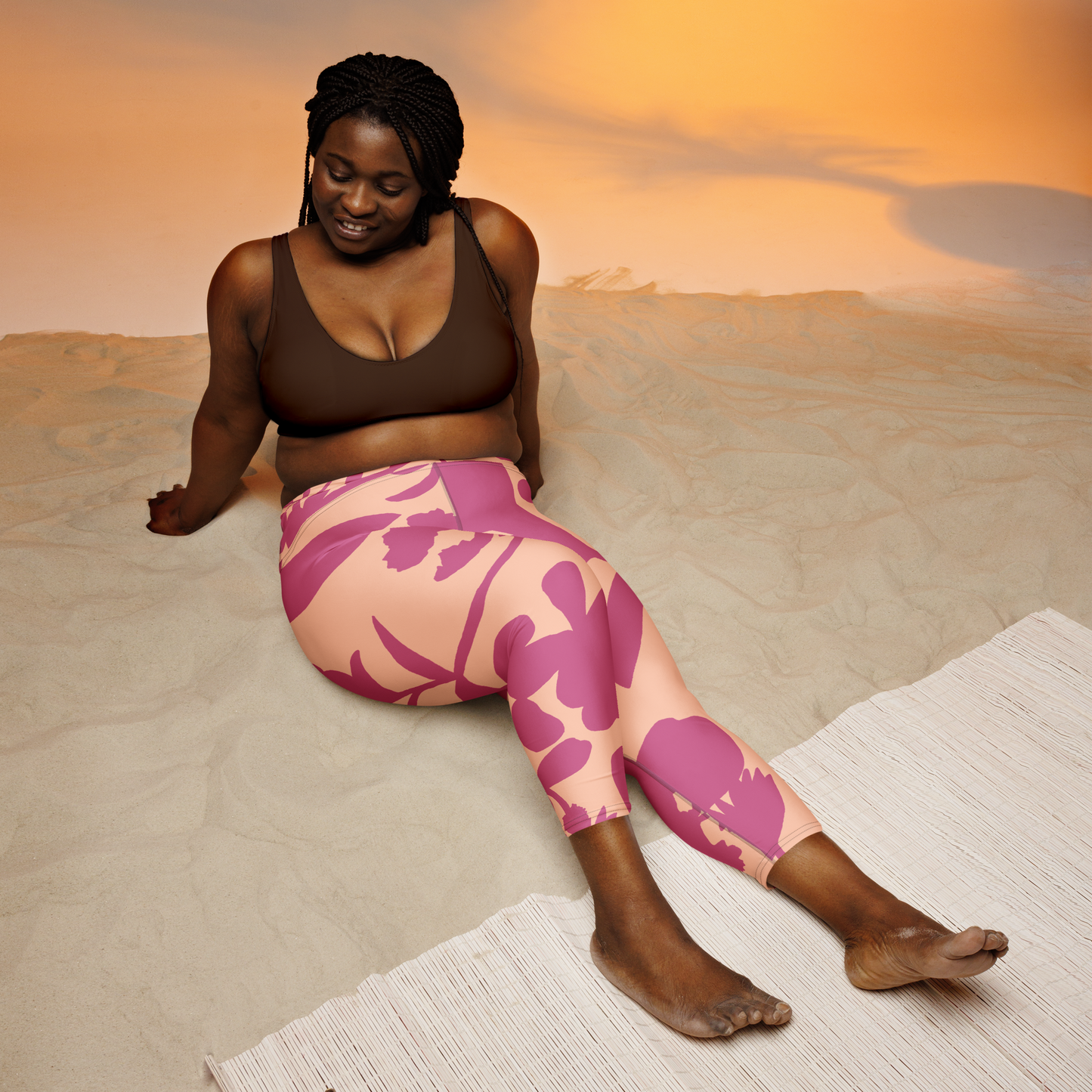 Yoga Capri Leggings inspired by, “Golden.”