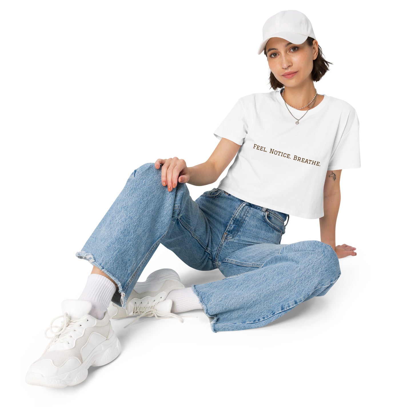 Women’s crop top inspired by, “Notice.”