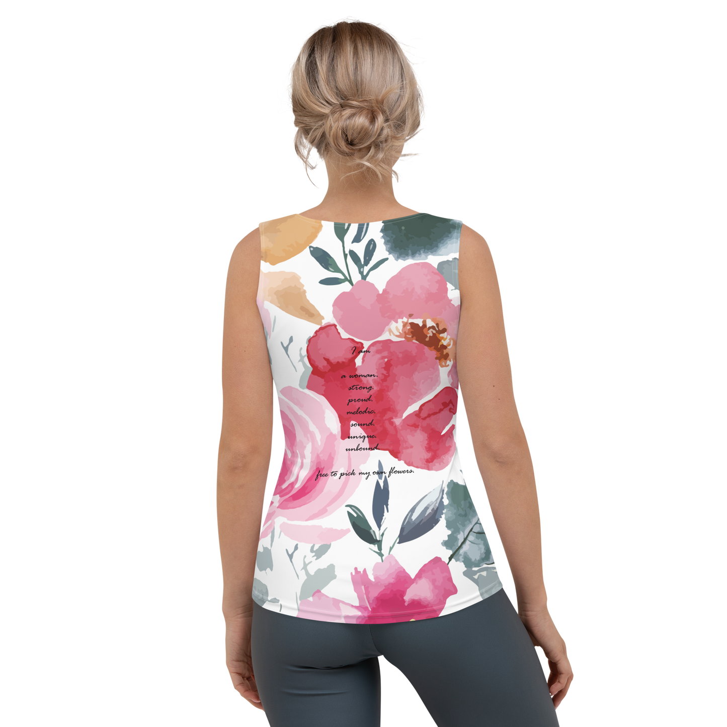 Sublimation Cut & Sew Tank Top inspired by, “Flowers.”