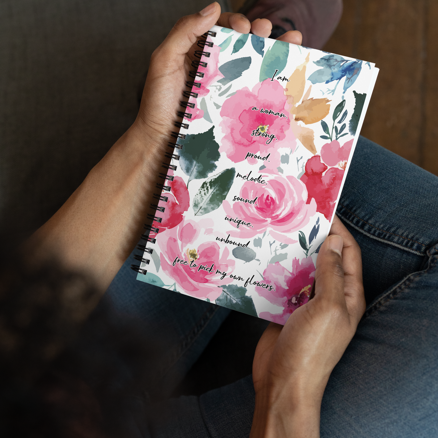 Spiral notebook inspired by, “Flowers.”