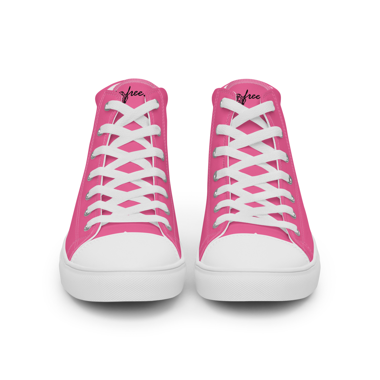 Women’s high top canvas shoes inspired by, “Flowers.”